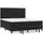 vidaXL Boxspringbett mit Matratze Schwarz 180x200 cm Samt