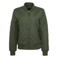 URBAN CLASSICS Diamond Nylon Jacket Jacke, Olive, S