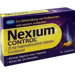 NEXIUM Control 20 mg magensaftresistente Tabletten 14 St