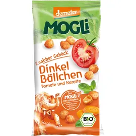 Mogli Bio Knabber Gebäck Dinkel Bällchen Tomate Karotte