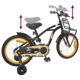 vidaXL Kinderfahrrad 16 Zoll schwarz