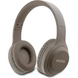 GUESS Guess, Kabelloses Bluetooth 5.3 Headset Classic Silver Logo, (Keine Geräuschunterdrückung, 30 h, Kabellos), Kopfhörer, Braun