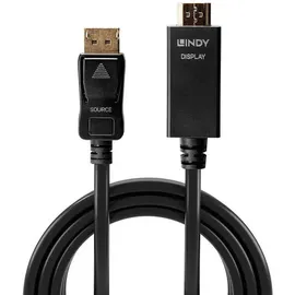 Lindy DisplayPort / HDMI Adapterkabel 2,00 m Schwarz