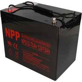 NPP Blei-Akku AGM NPD12-75 12V 75Ah zyklenfest