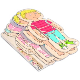Beleduc Lagen-Puzzle Dein Körper Mädchen, 29 Teile