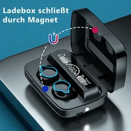 UC-Express® Bluetooth In-Ear Kopfhörer für Samsung Galaxy S25 S24 Plus Ultra Edge Ohrhörer - Schwarz