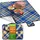 ebran trade Picknickdecke XXL 200 x 200 cm marineblau-orange