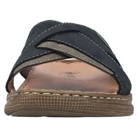 Rieker Pantoletten Blau/Beige 46
