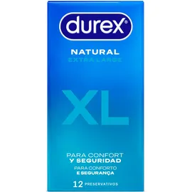 DUREX NATURAL XL UDS Kondome, Transparent, 12 stück