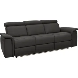OTTO home Couch Kunstleder 3-Sitzer Braun