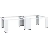 vidaXL Doppel-Untergestell für Waschmaschine und Trockner