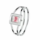 Feminine Tavolino Spangenuhr Damenuhr Stahl Silber Rosa Farben Uhr Armbanduhr