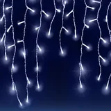 monzana Lichtervorhang LED 20 m 600 LED kaltweiß