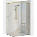 REA Duschkabine Solar 90x90 Brush Gold