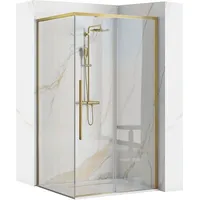 REA Duschkabine Solar 90x90 Brush Gold