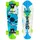 STAMP Skateboard Stitch, blau-grau-grün, 27,5" x 8