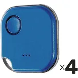 Shelly Bluetooth Schalter u. Dimmer, Blu Button1, Plug&Play, blau, 4er Set