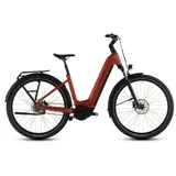 Cube Touring Hybrid Comfort SLX 800 Wave 2026 | chilli ́n ́chrome | 50 cm | E-Cityräder - rot/orange