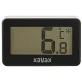 xavax Thermometer für Kühlschrank, Gefrierschrank u. Kühltruhe, Schwarz
