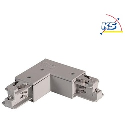 Brumberg Eckverbinder 90° für 3-Phasen- / 1-Phasen-Stromschienen, Schutzleiter innen, Silber BRUM-88126680