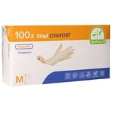 Medi-Inn+ "Handschuhe, Vinyl puderfrei Comfort Größe M 93022 Einweghandschuhe Hygiene Vinylhandschuhe, 100 Stück