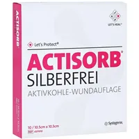 3M ACTISORB SILBERFREI 10.5 x 10.5 cm