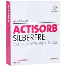3M ACTISORB SILBERFREI 10.5 x 10.5 cm