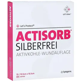 3M ACTISORB SILBERFREI 10.5 x 10.5 cm