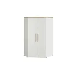 Paidi Eckkleiderschrank Oscar 101,9 x 206 cm Eiche weiß