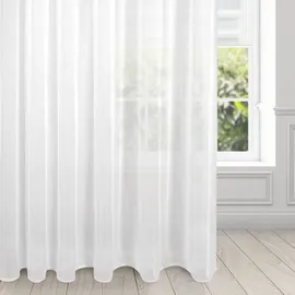Eurofirany Lucy Voile-Vorhang, Weiß, 400 x 270 cm