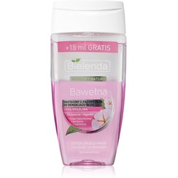 Bielenda Cotton 2-Phasen Make up-Entferner für empfindliche Augen und zum Stärken der Wimpern 140 ml