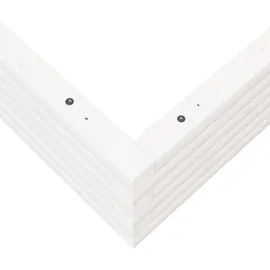 vidaXL Pflanzkübel 110 x 110 x 23 cm Weiß