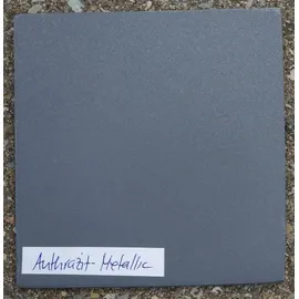 eleganteinrichten Pflanzkübel 50 x 50 x 50 cm Anthrazit Metallic