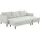 Atlantic Home Collection Hocker Rekvik 133 x 42 x 63 cm Grau