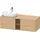 Duravit D-Neo Konsolenwaschtischunterbau wandhängend Natur Eiche Matt 1400x550x459 mm - DE4950L10300 DE4950L10300000
