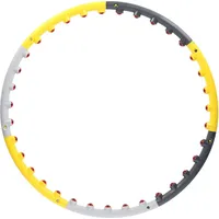 HMS Hula-Hoop-Reifen mit Massagefunktion und Magneten HMS HHP005 grau|gelb No Size