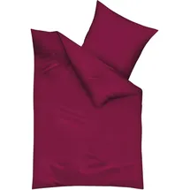 Traumschlaf Uni Biber bordeaux 155 x 220 cm + 80 x 80 cm