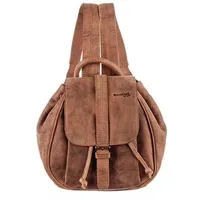 GREENLAND Nature Cityrucksack »Montenegro«, mit praktischem Reißverschluss-Rückfach braun