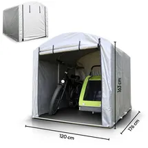 Novaterra Fahrradgarage Veloaufbewahrung anthrazit 120 x 176 x 163 cm