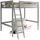 TICAA Hochbett Matthias 140 x 200 cm Kiefer hellgrau
