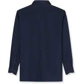 Olymp Businesshemd OLYMP "OLYMP Luxor, comfort fit, New Kent", Herren, Gr. 47, Normaler Arm, marine, 100% Baumwolle, Hemden