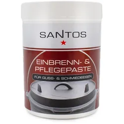 SANTOS Einbrenn- & Pflegepaste für Guss- und Schmiedeeisen | 250 ml