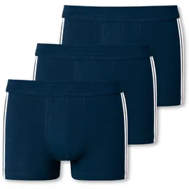SCHIESSER 95/5 Shorts Organic Cotton streifen dunkelblau S 3er Pack