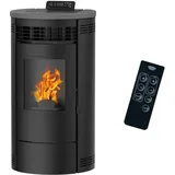 Sannover - Luft-Pelletofen Flavia 9,5 kW Schwarz