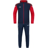 Jako Trainingsanzug Polyester Performance mit Kapuze Marine/Rot, 164