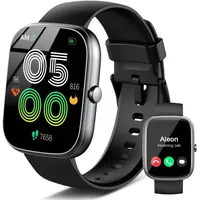 Smartwatch für Damen und Herren, Smartwatch 1,91 Zoll HD Smart Watch, 100+ Sport, Schlaf-Herzfrequenzmesser IP68 wasserdicht Fitness Tracker, Schrittzähler/Stoppuhr/Nachrichtenbenachrichtigungen für