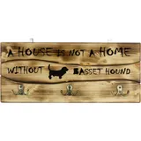 OEM Basset Hound - Kleiderbügel mit Hund, Medaillendisplay, Wohndekoration von Art-Dog