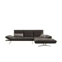 KOINOR Ecksofa Echtleder Francis , braun , Maße (cm): B: 314 H: 93 T: 159.0