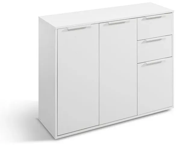 Composad Kommode Espresso Dekor Weiß