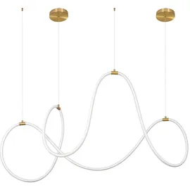Nova Luce Cerelia 1-flg. 56W 60 cm geschwungen Messing/Gold